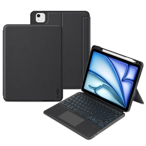 Etui Tech-Protect SmartCase Mag Pen + Keyboard Apple iPad Air 10.9 2020/2022 (4. i 5. generacji) / iPad Air 11 2024 (6. generacji) Black