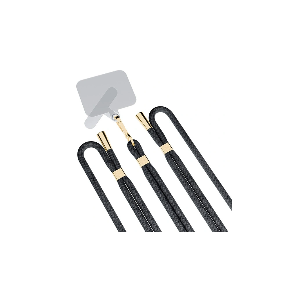 Hurtownia GSM - Smyč na telefon 3MK EasyClip Black gold - 3MK6163 - {ean13} - Hurt
