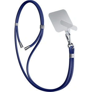 Smyč do telefonu 3MK EasyClip Dark Blue stříbrná