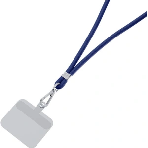 Smyč do telefonu 3MK EasyClip Dark Blue stříbrná