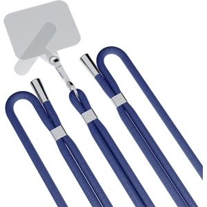 Smyč do telefonu 3MK EasyClip Dark Blue stříbrná
