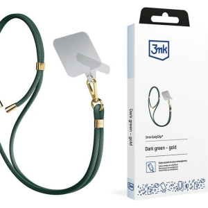 Smycz do telefonu 3MK EasyClip Dark Green gold
