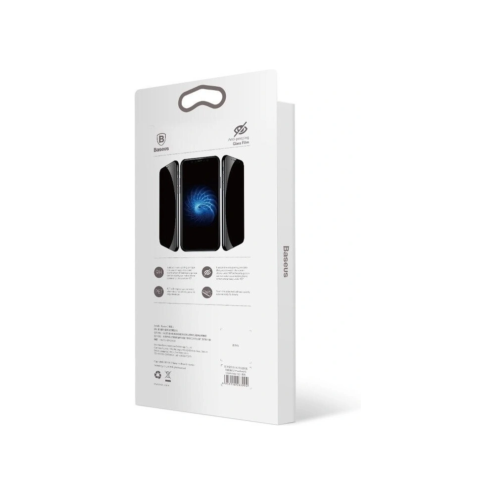 Hurtownia GSM - Szkło hartowane 3D prywatyzujące Baseus 0.23mm na cały ekran iPhone X/Xs (czarne) - BSU713BLK - {ean13} - Hurt