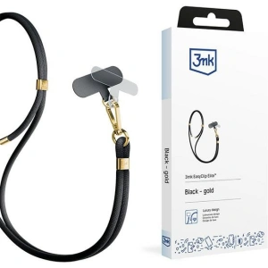 Hurtownia GSM - Smyč na telefon 3MK EasyClip Elite Black gold - 3MK6167 - {ean13} - Hurt