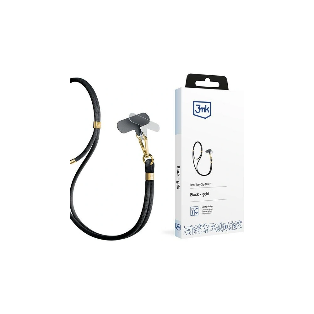 Hurtownia GSM - Handyband 3MK EasyClip Elite Schwarz Gold - 3MK6167 - {ean13} - Hurt