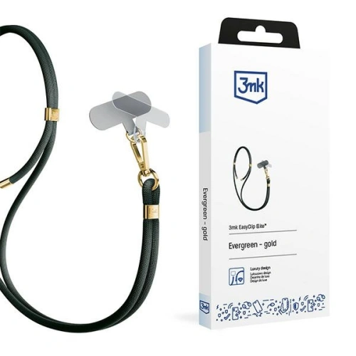 Smycz do telefonu 3MK EasyClip Elite Evergreen gold