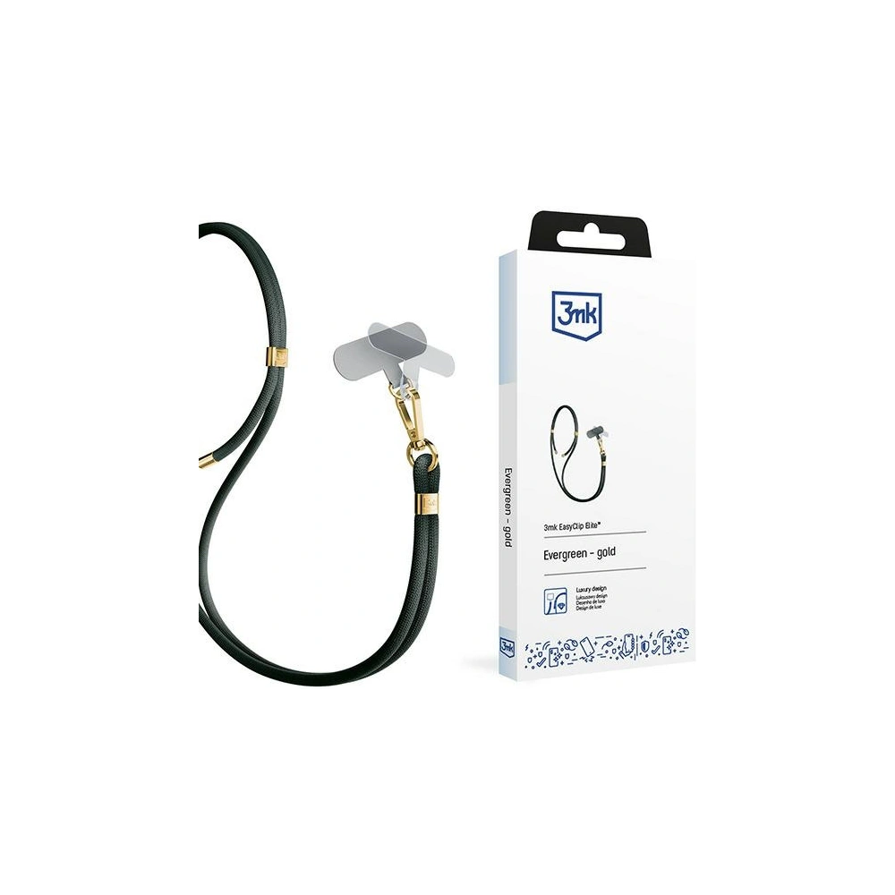 Hurtownia GSM - Smycz do telefonu 3MK EasyClip Elite Evergreen gold - 3MK6168 - {ean13} - Hurt
