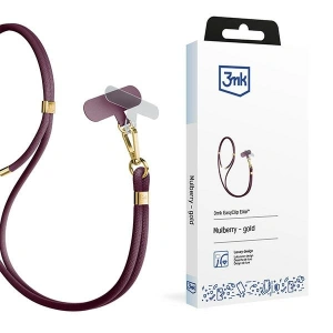 Hurtownia GSM - Smyč do telefonu 3MK EasyClip Elite Mulberry gold - 3MK6169 - {ean13} - Hurt