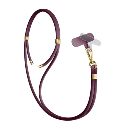 Smycz do telefonu 3MK EasyClip Elite Mulberry gold