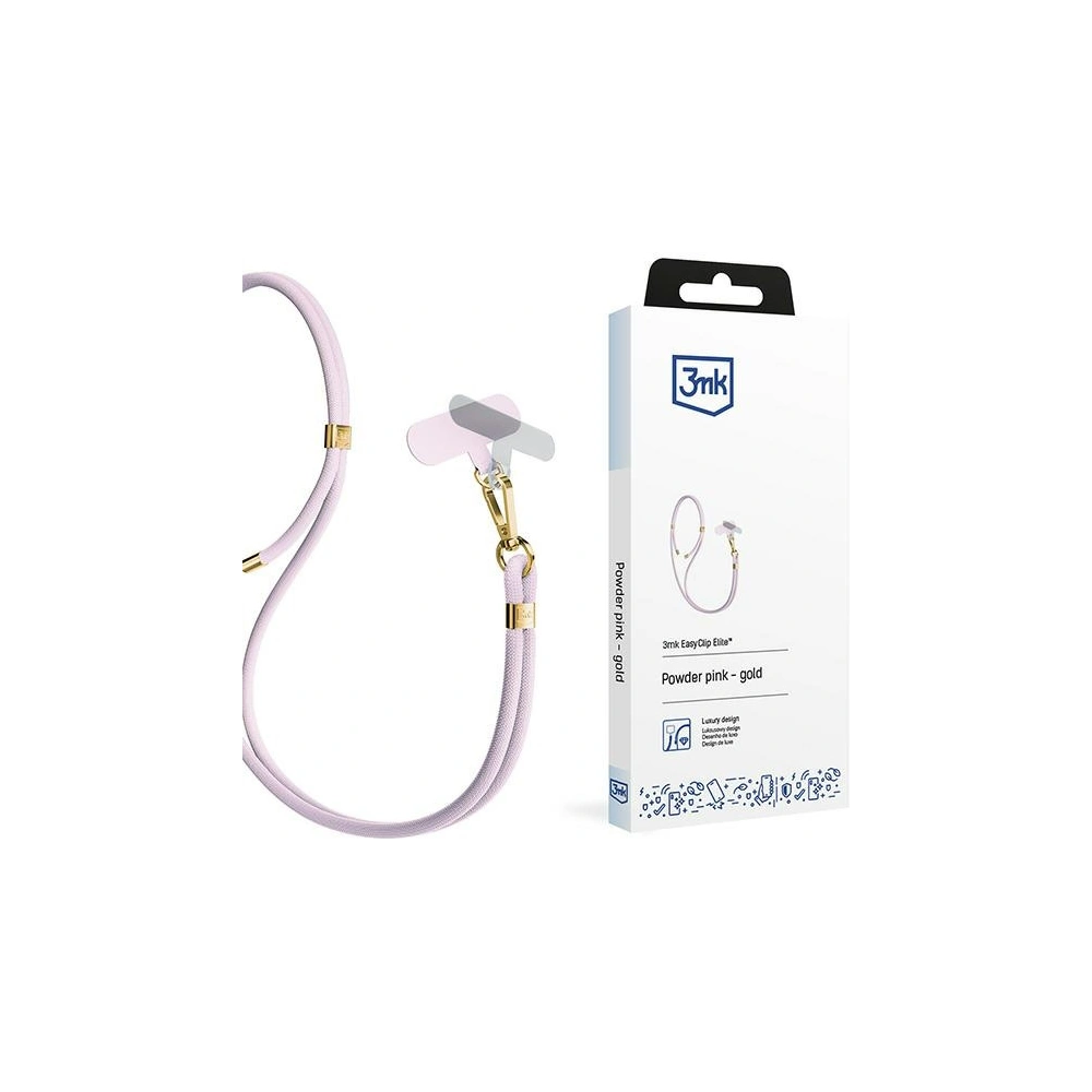 Hurtownia GSM - Smyč do telefonu 3MK EasyClip Elite Powder Pink gold - 3MK6171 - {ean13} - Hurt