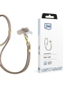 3MK EasyClip Elite Taupe gold phone lanyard