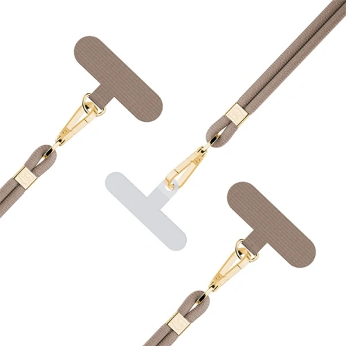 Smycz do telefonu 3MK EasyClip Elite Taupe gold