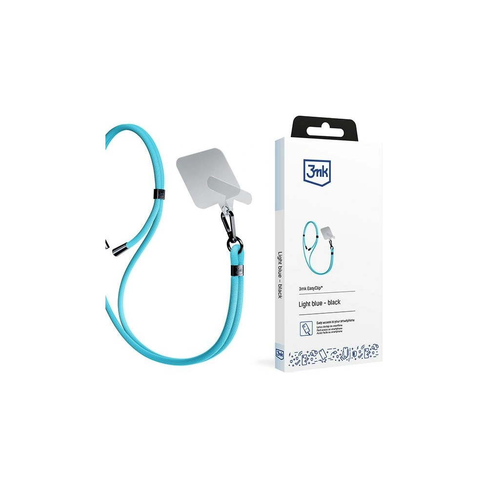 Hurtownia GSM - Soluție de telefon 3MK EasyClip Albastru deschis negru - 3MK6175 - {ean13} - Hurt