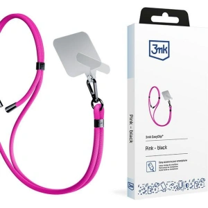 Smycz do telefonu 3MK EasyClip Pink black
