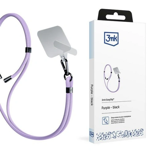 Smycz do telefonu 3MK EasyClip Purple black