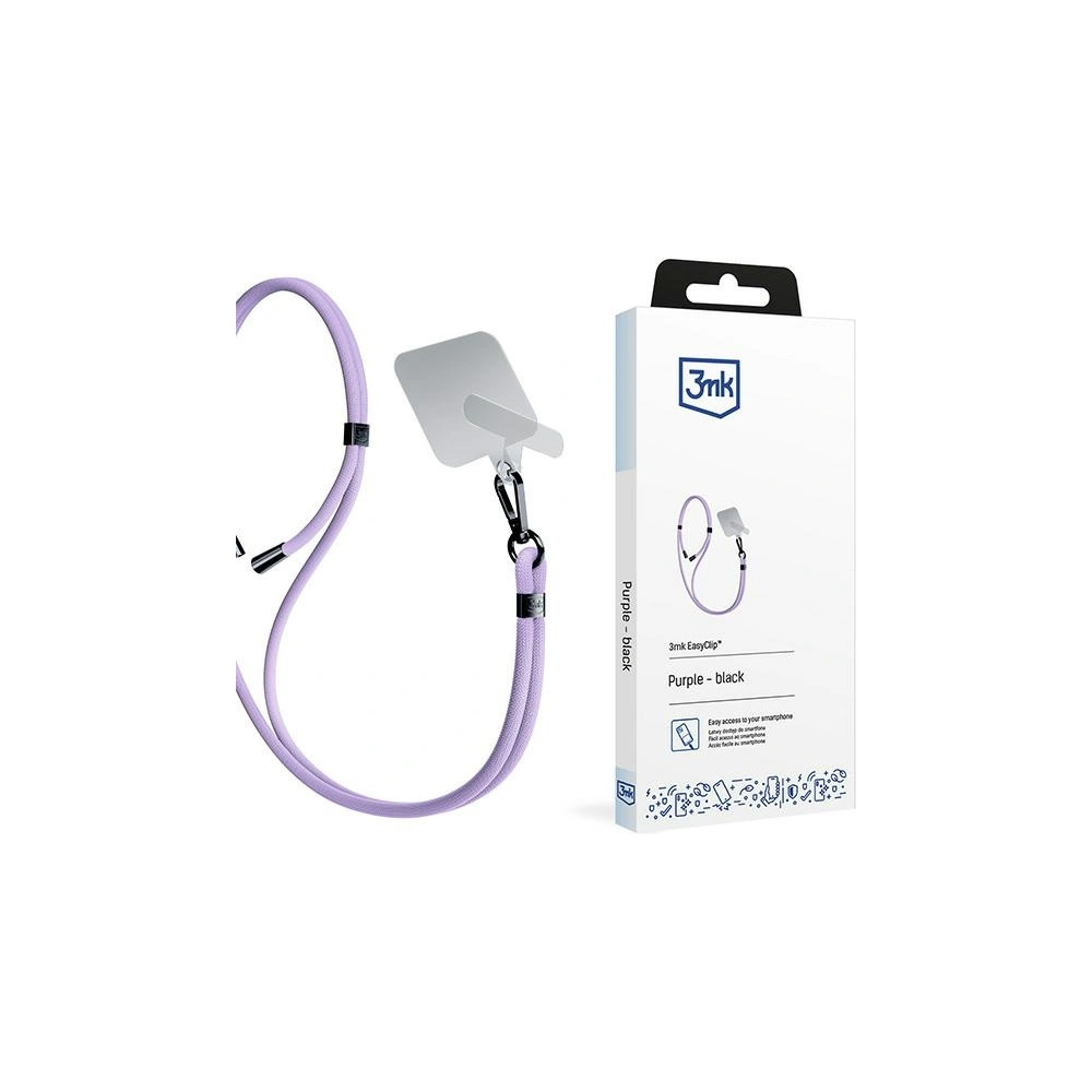 Hurtownia GSM - Telefontartó 3MK EasyClip Lila fekete - 3MK6177 - {ean13} - Hurt