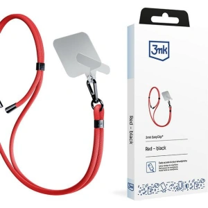 Hurtownia GSM - Smyč do telefonu 3MK EasyClip Červená černá - 3MK6178 - {ean13} - Hurt