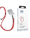 3MK EasyClip Red black phone lanyard
