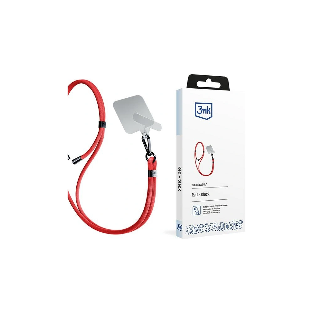 Hurtownia GSM - Telefonhoz való pánt 3MK EasyClip Piros fekete - 3MK6178 - {ean13} - Hurt