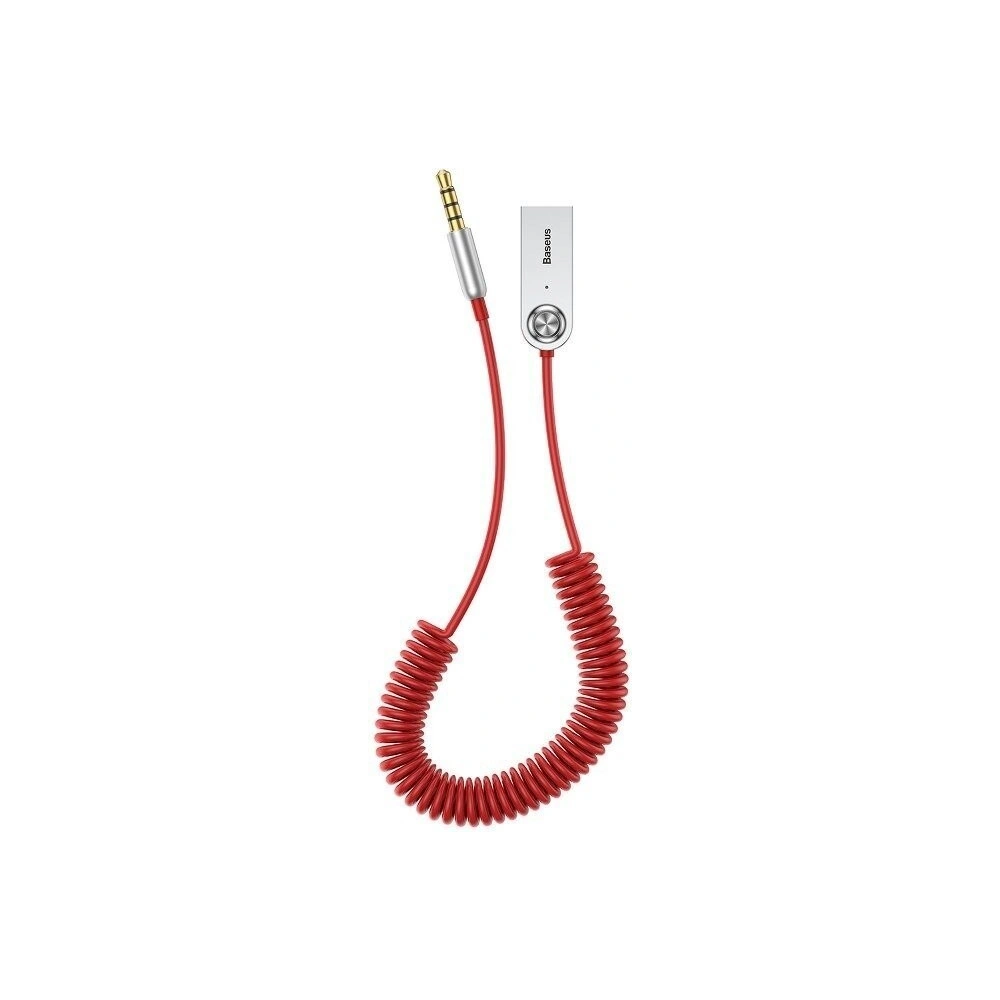 Hurtownia GSM - Adapter audio Bluetooth 5.0 Baseus USB, AUX (czerwony) - BSU717RED - {ean13} - Hurt