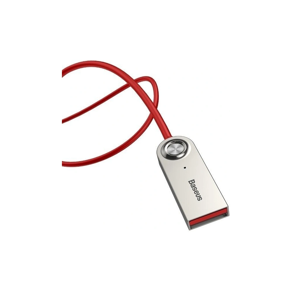 Hurtownia GSM - Adapter audio Bluetooth 5.0 Baseus USB, AUX (czerwony) - BSU717RED - {ean13} - Hurt