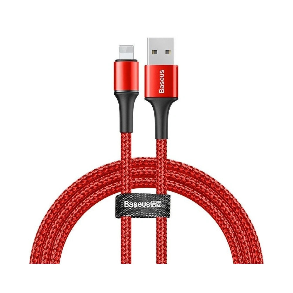 Wholesale Cable micro USB LED Light Baseus Halo 2.4A 1m Red - BSU718RED - {ean13} - Hurt