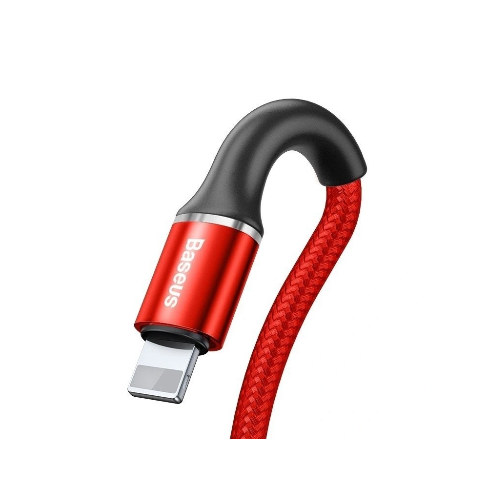 Hurtownia GSM - Kabel lightning cu iluminare LED Baseus Halo 2.4A 1m (roșu) - BSU718RED - {ean13} - Hurt