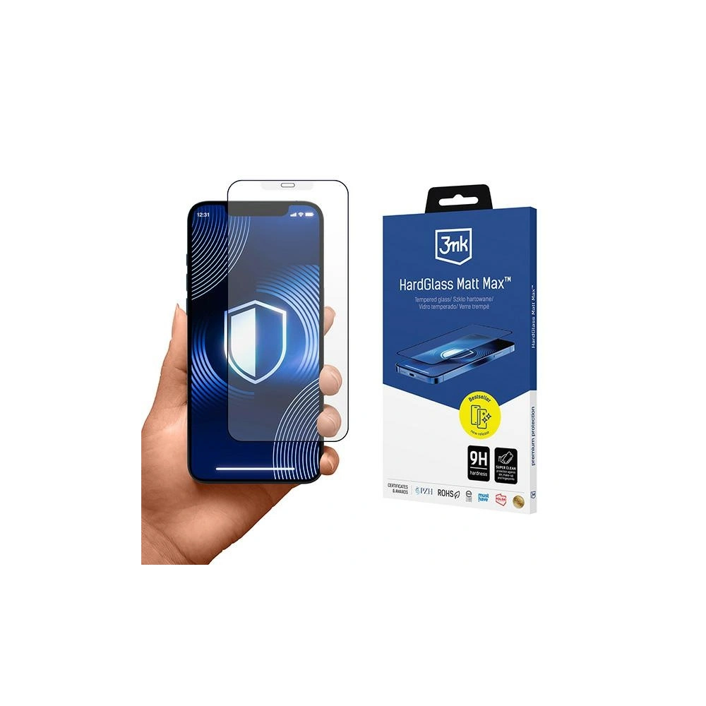 Hurtownia GSM - Szkło hartowane 3MK HardGlass Matt Max Apple iPhone 15 Plus - 3MK6190 - {ean13} - Hurt