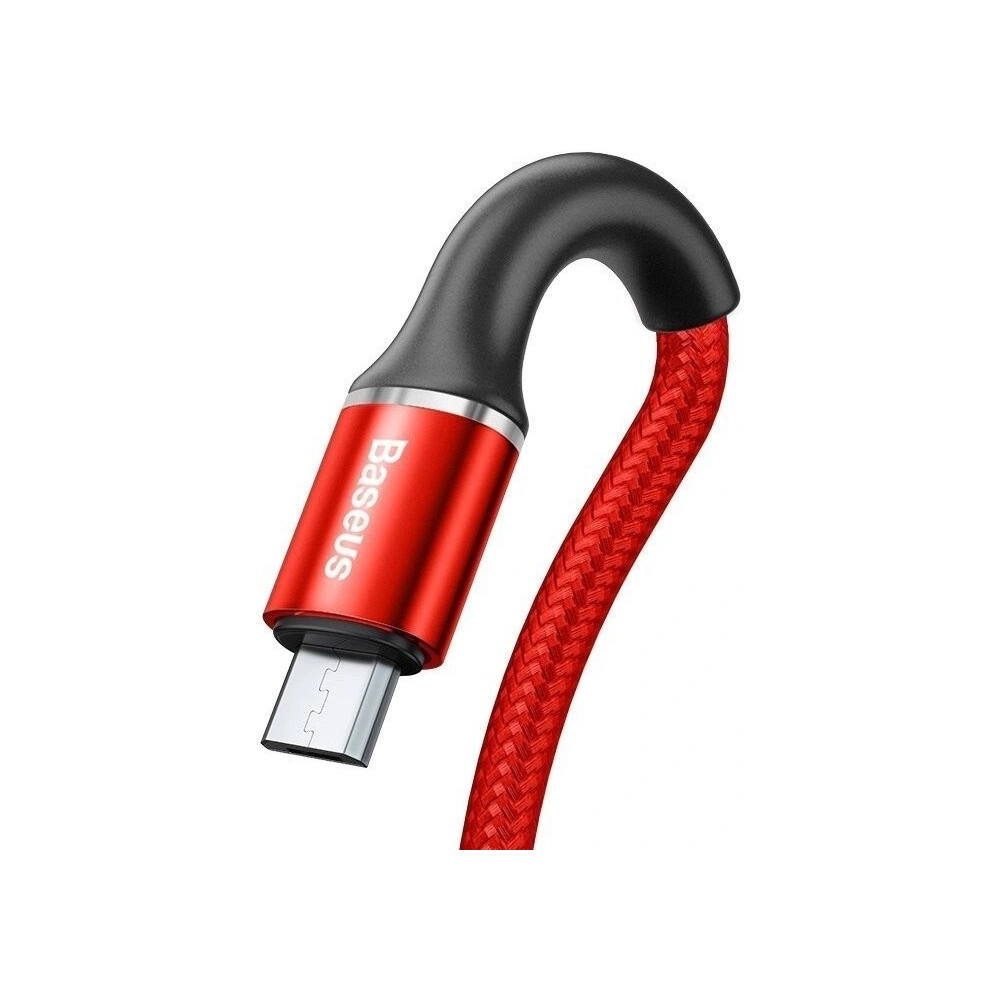 Wholesale Cable micro USB LED Light Baseus Halo 3A 0.5m Red - BSU719RED - {ean13} - Hurt