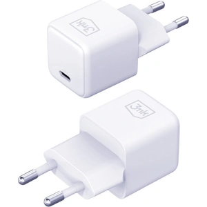 Hurtownia GSM - Hálózati töltő 3MK Hyper Charger PD 25W fehér + USB-C / USB-C kábel - 3MK6196 - {ean13} - Hurt