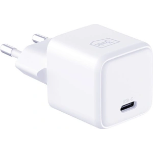 Hurtownia GSM - Hálózati töltő 3MK Hyper Charger PD 25W fehér + USB-C / USB-C kábel - 3MK6196 - {ean13} - Hurt