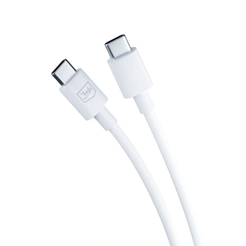 Ładowarka sieciowa 3MK Hyper Charger PD 25W biała/white + kabel USB-C / USB-C