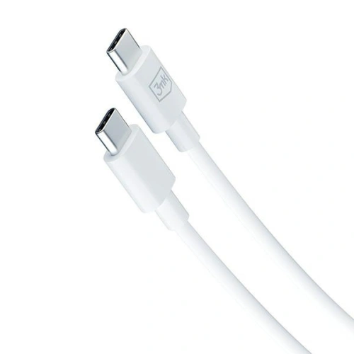 Ładowarka sieciowa 3MK Hyper Charger PD 25W biała/white + kabel USB-C / USB-C