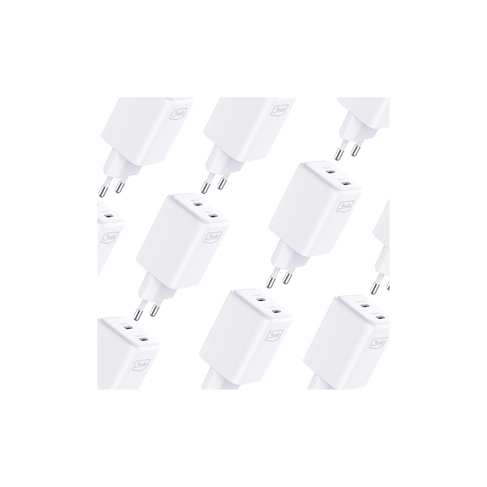 Hurtownia GSM - Ładowarka sieciowa 3MK Hyper Charger PD 45W biała/white + 2x kabel USB-C / USB-C - 3MK6197 - {ean13} - Hurt