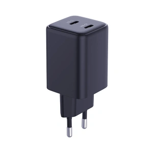 Hurtownia GSM - Hálózati töltő 3MK Hyper Charger PD 45W fekete + 2x USB-C / USB-C kábel - 3MK6198 - {ean13} - Hurt