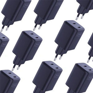 Hurtownia GSM - Hálózati töltő 3MK Hyper Charger PD 45W fekete + 2x USB-C / USB-C kábel - 3MK6198 - {ean13} - Hurt
