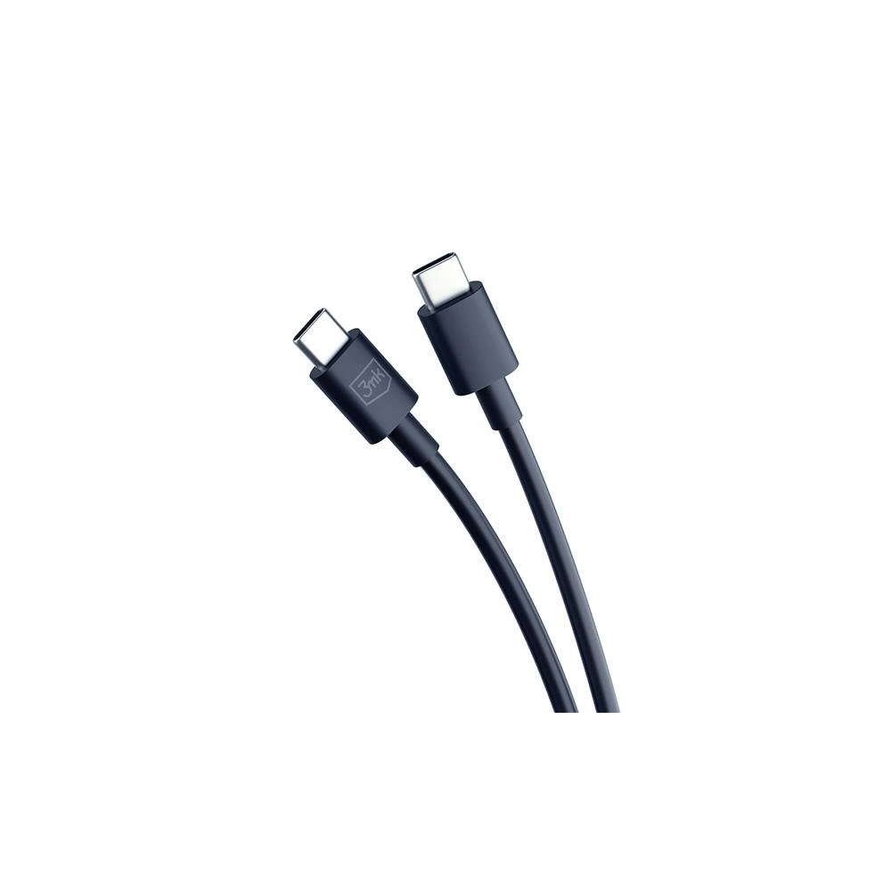 Hurtownia GSM - Hálózati töltő 3MK Hyper Charger PD 45W fekete + 2x USB-C / USB-C kábel - 3MK6198 - {ean13} - Hurt