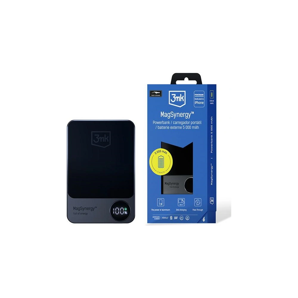 Hurtownia GSM - Powerbank 3MK MagSynergy 5000mAh MagSafe - 3MK6199 - {ean13} - Hurt