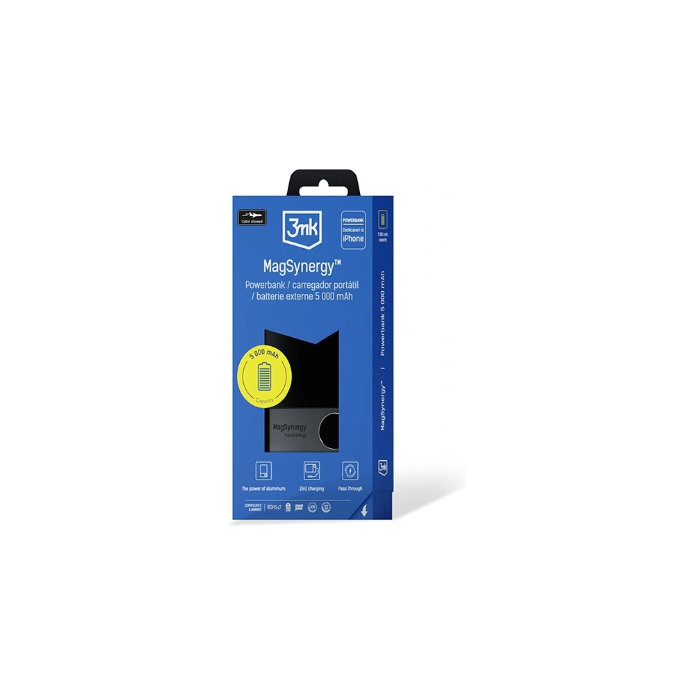 Hurtownia GSM - Powerbank 3MK MagSynergy 5000mAh MagSafe - 3MK6199 - {ean13} - Hurt