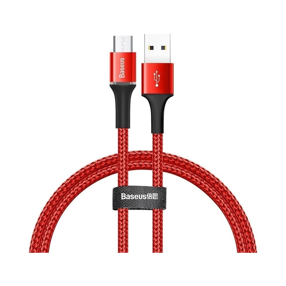 Wholesale Cable micro USB LED Light Baseus Halo 3A 1m Red - BSU720RED - {ean13} - Hurt