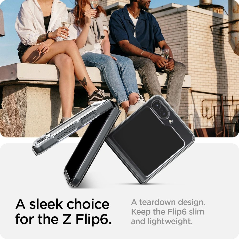 Wholesale Spigen Airskin Samsung Galaxy Z Flip 6 Crystal Clear - SPN3436 - {ean13} - Hurt