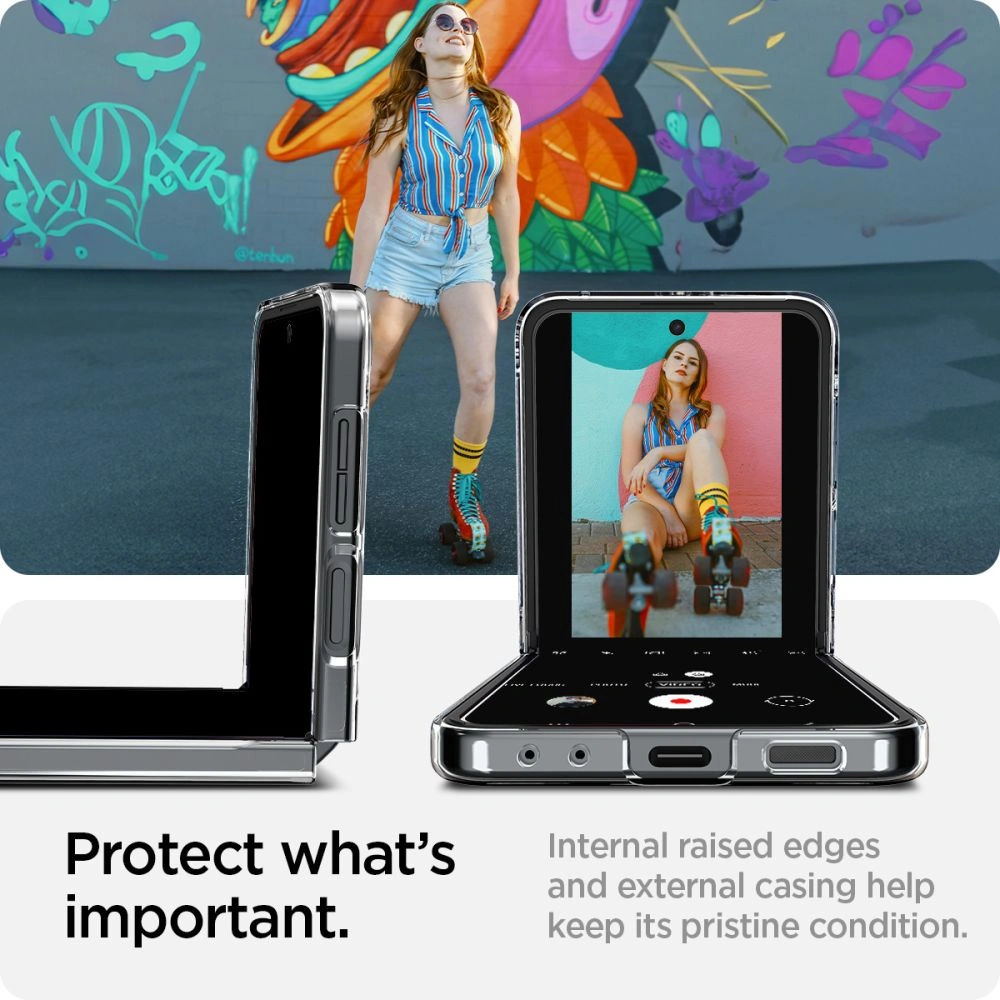 Wholesale Spigen Airskin Samsung Galaxy Z Flip 6 Crystal Clear - SPN3436 - {ean13} - Hurt