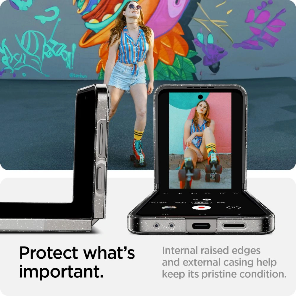 Wholesale Spigen Airskin Samsung Galaxy Z Flip 6 Glitter Crystal - SPN3438 - {ean13} - Hurt