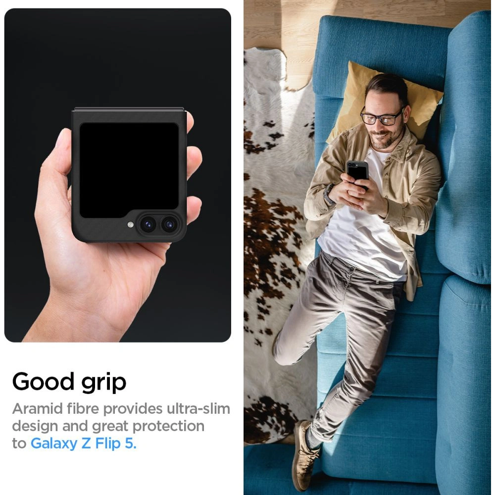 Wholesale Spigen Airskin Samsung Galaxy Z Flip 6 Aramid Black - SPN3439 - {ean13} - Hurt