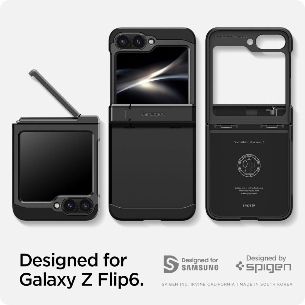 Wholesale Spigen Tough Armor Pro Samsung Galaxy Z Flip 6 Black - SPN3440 - {ean13} - Hurt