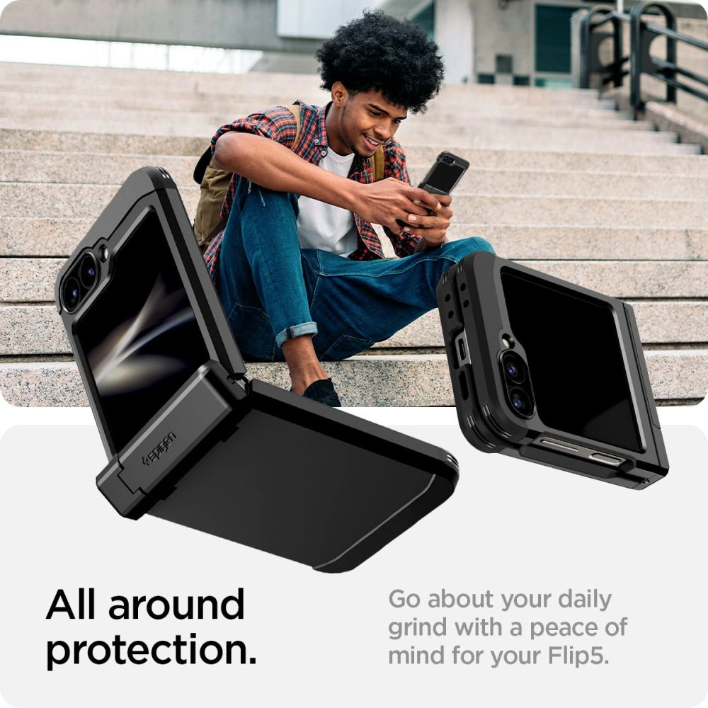 Wholesale Spigen Tough Armor Pro Samsung Galaxy Z Flip 6 Black - SPN3440 - {ean13} - Hurt