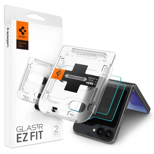 Szkło hartowane Spigen GLAS.tR ez Fit Samsung Galaxy Z Flip 6 / 7 FE Clear [2 PACK]