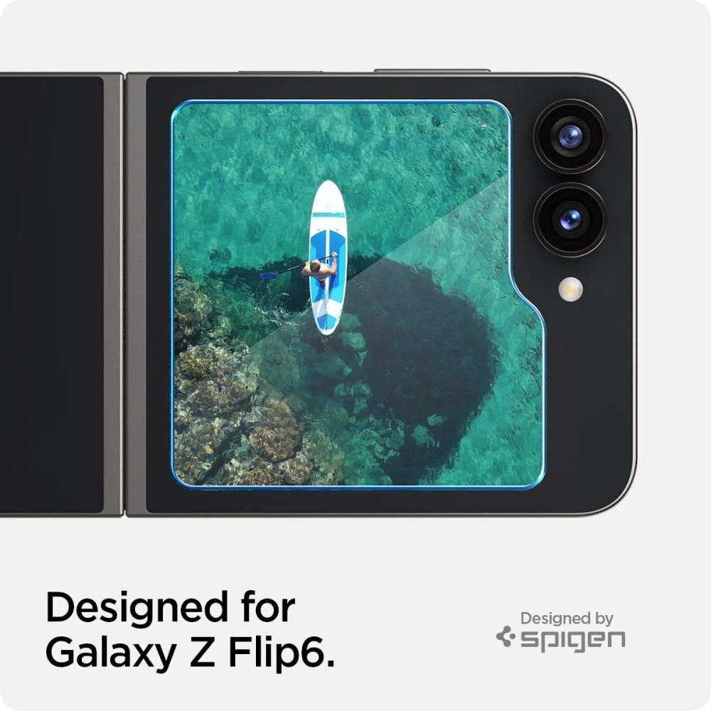 Wholesale Spigen GLAS.tR ez Fit Samsung Galaxy Z Flip 6 Clear [2 PACK] - SPN3441 - {ean13} - Hurt