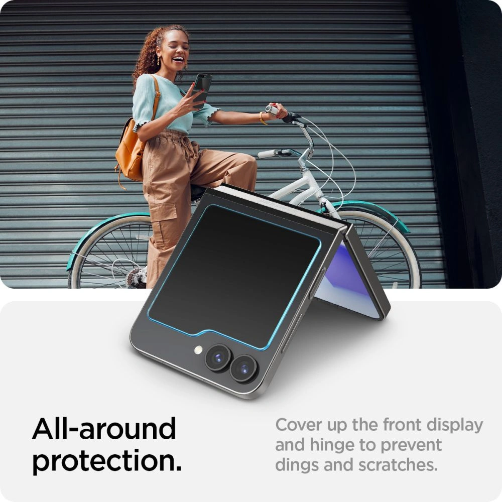 Wholesale Spigen GLAS.tR ez Fit Samsung Galaxy Z Flip 6 Clear [2 PACK] - SPN3441 - {ean13} - Hurt