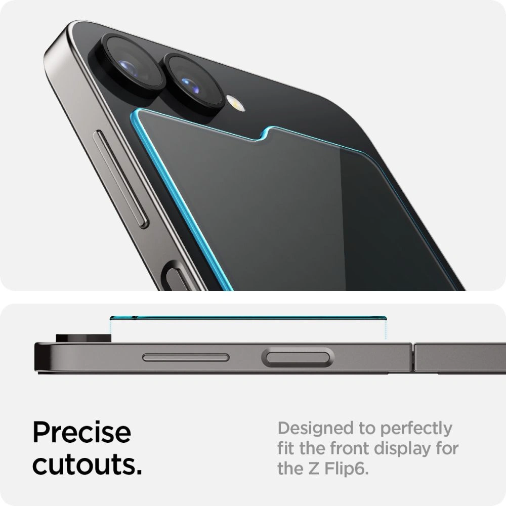Wholesale Spigen GLAS.tR ez Fit Samsung Galaxy Z Flip 6 Clear [2 PACK] - SPN3441 - {ean13} - Hurt